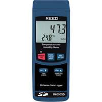 Thermo-hygrom&egrave;tre &agrave; enregistrement de donn&eacute;es avec certificat de calibration, 5% - 95% HR, 32° - 122° F (0° - 50°C) Helyx Safety & Industrial Supplies