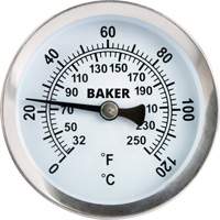 Thermom&egrave;tre de surface tuyau, Sans contact, Analogique, 32-250°F (0-120°C) Helyx Safety & Industrial Supplies