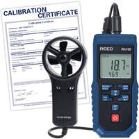 R4100 Vane Thermo-Anemometer with Air Volume with Calibration Certificate, Data Logging, 0.4 - 30 m/sec Air Velocity Range Helyx Safety & Industrial Supplies