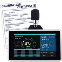 Desktop/Wall Mount Sound Level Meter with Calibration Certificate, 30 - 130 dB Measuring Range Helyx Safety & Industrial Supplies