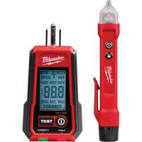 D&eacute;tecteur de tension avec DEL et testeur de prise DDFT, 50 V - 1000 V, Alerte Affichage & son Helyx Safety & Industrial Supplies