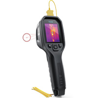 24:1 Spot IR Thermal Imaging Camera with Bullseye Laser & Type K Thermocouple, 160 x 120 pixels, -10° - 45°C (14° - 113°F), 70 mK Helyx Safety & Industrial Supplies