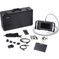 Ensemble de vid&eacute;oscope haute performance avec cam&eacute;ra HD double & longue sonde, 1280" lo x 720" la Affichage, 1024 x 600 pixels, 4,9 mm (0,19") T&ecirc;te de cam&eacute;ra Helyx Safety & Industrial Supplies
