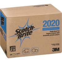 Scotch-Brite Purple Scour Pad, 4-1/2" L x 2-4/5" W Helyx Safety & Industrial Supplies
