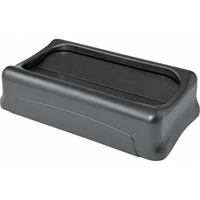 Contenants Slim Jim a/canaux de ventilation, Couvercle &agrave; battant, Plastique, Convient aux contenants 20-1/2" x 11-2/5" Helyx Safety & Industrial Supplies