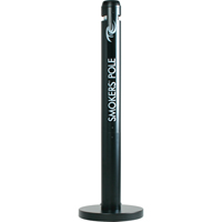 Cendriers Smokers' Pole, Sur pied, Aluminium, Hauteur 41" Helyx Safety & Industrial Supplies