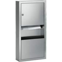 Combinaisons distributeurs d'essuie-mains & poubelle, Manuel, 14" la x 4" p x 28" h Helyx Safety & Industrial Supplies