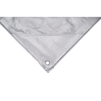 B&acirc;che, Super robuste, Argent, 10' x 8' x 12 mils Helyx Safety & Industrial Supplies