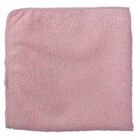 Chiffon de nettoyage pour travaux l&eacute;gers, Microfibre, Rouge Helyx Safety & Industrial Supplies