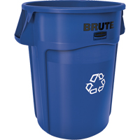 Contenants ronds pour le recyclage BRUTE, Vrac, Plastique, 44 gal. US Helyx Safety & Industrial Supplies