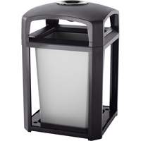 Landmark Series Waste Receptacle & Ash Tray, Plastic, 35 US gal. Capacity, 40" Height Helyx Safety & Industrial Supplies
