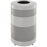 Classics Open Top Decorative Waste Bin, Stainless Steel, 51 US gal. Capacity Helyx Safety & Industrial Supplies