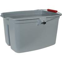 Double Utility Pail, 5 US Gal. (20 qt.) Capacity, Grey Helyx Safety & Industrial Supplies