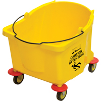 Seau pour vadrouille, Capacit&eacute; de 9.5 gal. US (38 pintes), Jaune Helyx Safety & Industrial Supplies