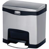Slim Jim&reg; Waste Container, Stainless Steel, 4 US gal. Capacity Helyx Safety & Industrial Supplies