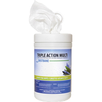 Lingettes d&eacute;sinfectantes Triple Action Multi, 7" x 8", 120 lingettes Helyx Safety & Industrial Supplies
