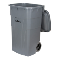 Bac d'ordures roulant, Poly&eacute;thyl&egrave;ne, 65 gal. US Helyx Safety & Industrial Supplies