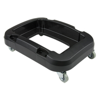 Recycling & Waste Receptacle Dolly, Polypropylene, Black, Fits: 17-1/4" x 12-1/2" Helyx Safety & Industrial Supplies