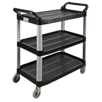 Utility Cart, 3 Tiers, 19-3/4" x 37-1/2" x 40-1/4", 250 lbs. Capacity Helyx Safety & Industrial Supplies
