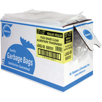 Sacs &agrave; d&eacute;chets alimentaires, T-Fort, 35" la x 50" lo, 0,92 mils, Transparent Helyx Safety & Industrial Supplies
