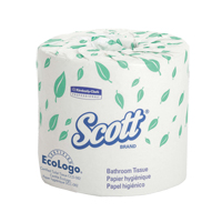 Papier hygi&eacute;nique Scott, 1 Pli, 550 Feuilles/Rouleu, Longueur 403', Blanc Helyx Safety & Industrial Supplies