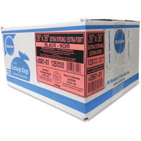 Sacs &agrave; d&eacute;chets de calibre industriel, T-Fort, 36" la x 26" lo, 1,17 mil, Noir Helyx Safety & Industrial Supplies