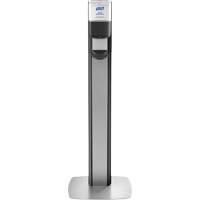 Messenger ES8 Silver Panel Floor Stand with Dispenser Helyx Safety & Industrial Supplies