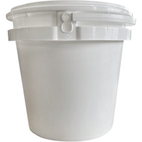Seau avec couvercle, Plastique, 2,3 gal. Helyx Safety & Industrial Supplies