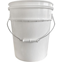 Seau avec couvercle, Plastique, 5,25 gal. Helyx Safety & Industrial Supplies
