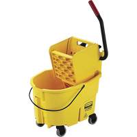 Seau pour vadrouille et essoreuse WaveBrake, Pression lat&eacute;rale, 6,5 gal. US (26 pintes), Jaune Helyx Safety & Industrial Supplies