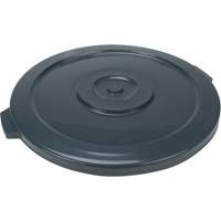 Waste Container Lid, Flat Lid, Plastic/Polyethylene, Fits Container Size: 24" Dia. Helyx Safety & Industrial Supplies