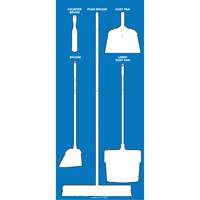 Ultra Aluma-Lite Dry Shadow Board (English Only) Helyx Safety & Industrial Supplies