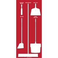 Ultra Aluma-Lite Dry Shadow Board (English Only) Helyx Safety & Industrial Supplies