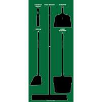 Ultra Aluma-Lite Dry Shadow Board (English Only) Helyx Safety & Industrial Supplies