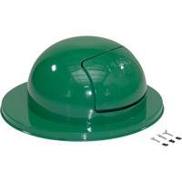 Couvercle pour baril &agrave; d&eacute;chets, Couvercle bomb&eacute;, M&eacute;tal, Convient aux contenants 23-1/2" dia. Helyx Safety & Industrial Supplies