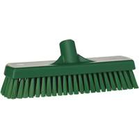 Deck & Wall Scrub Brush, Stiff Bristles, 12", Polyester, Green Helyx Safety & Industrial Supplies