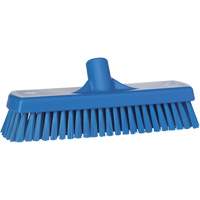 Deck & Wall Scrub Brush, Stiff Bristles, 12", Polyester, Blue Helyx Safety & Industrial Supplies