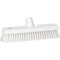 Brosse &agrave; r&eacute;curer pour planchers et murs, Crins Ferme, 12", Polyester, Blanc Helyx Safety & Industrial Supplies