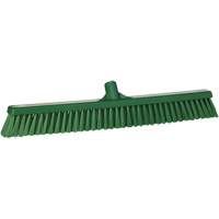 Combo Bristle Push Broom, Coarse/Fine Bristles, 24", Polyester, Green Helyx Safety & Industrial Supplies