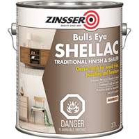 Scellant &agrave; la gomme-laque Zinsser Bulls Eye, Ambr&eacute;e, 3,7 L Helyx Safety & Industrial Supplies