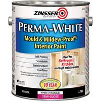 Peinture int&eacute;rieure Mold & Mildew-Proof Perma-White, 3,78 L, Gallon, Blanc Helyx Safety & Industrial Supplies