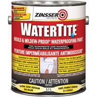 Peinture &agrave; l'&eacute;preuve de l'eau Watertite Mold & Mildew-Proof, Blanc, Satin&eacute;, 3,78 L, Gallon Helyx Safety & Industrial Supplies