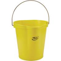Food Hygiene Bucket, Yellow, 3 US gal. Helyx Safety & Industrial Supplies
