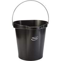 Food Hygiene Bucket, Black, 3 US gal. Helyx Safety & Industrial Supplies