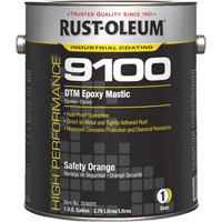 9100 System DTM Epoxy Mastic Base, Safety Orange, Gallon Helyx Safety & Industrial Supplies