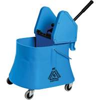 Ensemble de seau pour vadrouille et essoreuse Champ, Pression vers le bas, 7,5 gal. US (30 pintes), Bleu Helyx Safety & Industrial Supplies