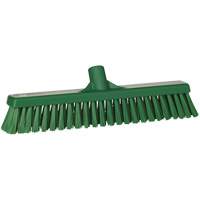 T&ecirc;te de balai-brosse &agrave; soies combin&eacute;es, Crins Cors&eacute;/Fin, 16-1/2", Polyester, Vert Helyx Safety & Industrial Supplies