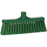 T&ecirc;te de balai droit, Crins Moyen, 12", Polyester, Vert Helyx Safety & Industrial Supplies