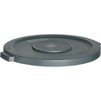 Couvercle pour contenant &agrave; d&eacute;chets, Couvercle plat, Plastique, Convient aux contenants 24" dia. Helyx Safety & Industrial Supplies