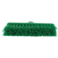 Balai oblique ColorCore, Crins Moyen, 10", Polypropyl&egrave;ne, Vert Helyx Safety & Industrial Supplies